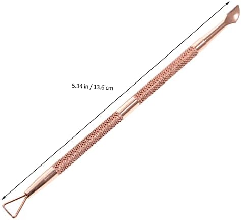 Mipcase 4 Pcs Metal Clippers Polish Manicure Tools Nail Clippers Remover Nail Supplies Nail Polish Bulk Mirror Stainless Steel electroplated Rose Gold Oil Glue Dual Purpose Remover - Image 8