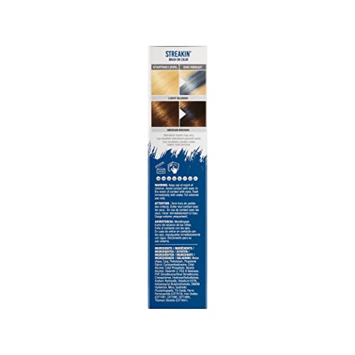 Punky Colour Streakin' Brush on Color Navy, Temporary Hair Color Creme, Instant, DIY Hairstyle, Vibrant, Soft Hold, Men Women Kids, Easy-Squeeze Tube, 1.2 fl oz - Image 5