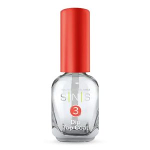 SNS Dip Top Coat Nail Polish - Topcoat for Nails Color & French Dip Powder - Long-Lasting Gel Base Dip Nail Colors for Healthier & Stronger Nail Bed - Low-Odor & No UV Lamp Required, 0.34 Oz
