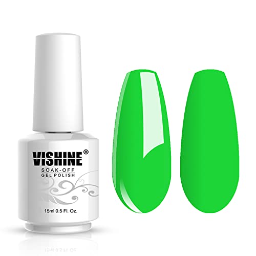 Vishine C199 Neon Gel Polish Set, 6 x 15ml Bottles, Vibrant Nail Art Collection - Image 3