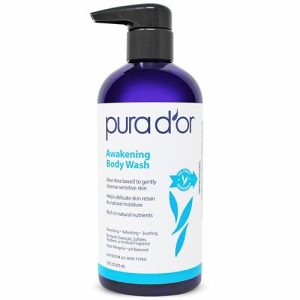 PURA D'OR 16oz Body Wash with Aloe Vera, Chamomile, Lavender, Tea Tree for All Skin Types