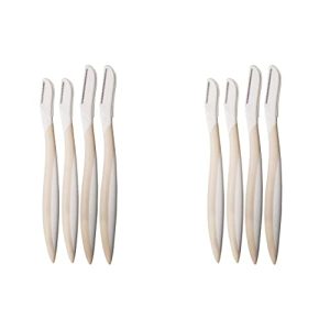 Finishing Touch Flawless Dermaplane Exfoliator & Hair Remover, 4 Count (2-Pack)