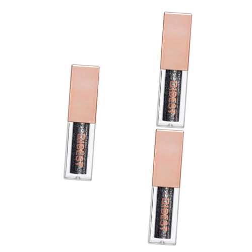 DOITOOL 3 Pcs Eye Shadow Shimmer Eyeshadow Shimmer Eyeliners Glow Eye Powder Glitter Liquid Eyeliner Glitter Eyeshadow Eye Makeup Pearlescent Eyeshadow Sequins Liquid Eyeshadow