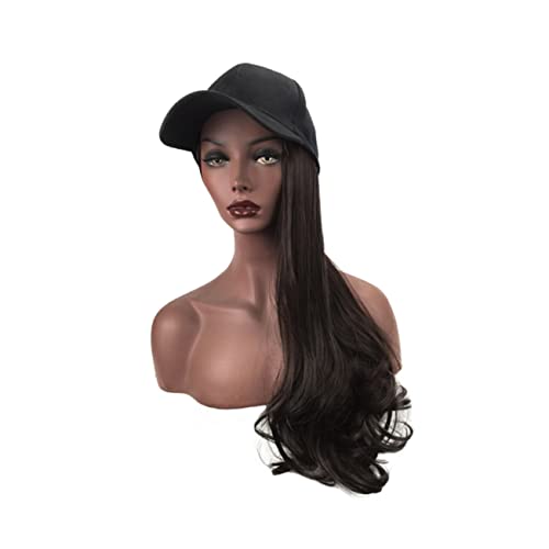 Housoutil 2pcs Beanie Hat Wig Woman Wig Long Curly Hair Wig Long Wig Cap Hairstyles Hair Extension with Hat Curly Closure Wig Human Hair Gabor Wigs for Women Hats Baseball Cap Curls Women's - Image 7