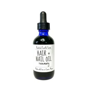Rosemary Hair and Nail Oil - 2 fl oz - Dry Hair - Cuticle Serum - Growth and Strength - Herbal Infused