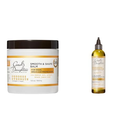 Carol's Daughter Goddess Strength 4 oz Hair Balm and Oil Nourishing Duo Set