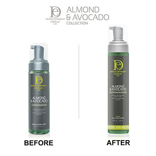 Design Essentials Curl Enhancing Mousse, Almond and Avocado Collection,10 Ounce & Natural,Almond & Avocado Honey Curl Forming Custard, 12 Ounce - Image 3