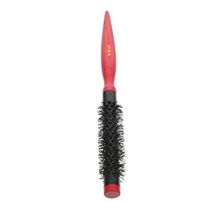 FRCOLOR Curly Hair Rolling Comb Flattopper Comb Nylon Bristle Hair Brush Round Boar Bristle Brush Hair Styling Comb Small Round Hair Brush Round Massage Aluminum Tube Nylon Brush Miss