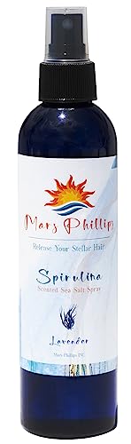 Lavender Sea Salt Spray 8 oz for Beachy Waves with Spirulina and Aloe