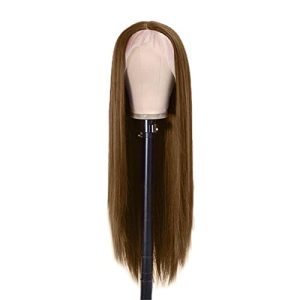 29-Inch Long Synthetic Silk Wig Hair Glue Applicator Brush Heat Suitable