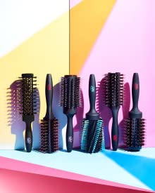 Wet Brush Smooth & Shine Round Brush - For Thick to Coarse Hair - A Perfect Blow Out with Less Pain, Effort and Breakage - Spiral Bristle Design Creates Smoother Styles, Black - Image 5