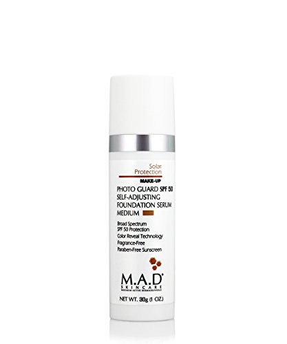 M.A.D Skincare Medium Shade SPF 50 Foundation Serum 1oz Bottle Daily Hydration