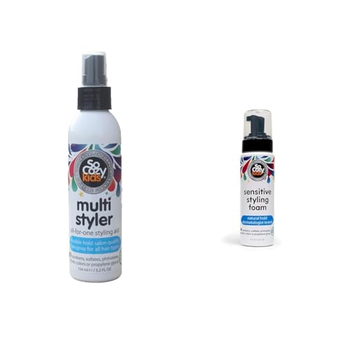 SoCozy Kids Sensitive Styling Foam 5.2 Fl Oz for All Hair Types