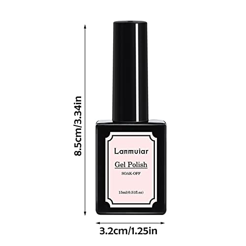 Gel Nail Polish 1 Piece Changing Gel Polish Trendy Natural Design Gel Polish Tint Kit Home Salon Home 15ml Stick on Nails Short (Q, One Size) - Image 6