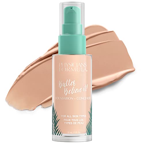 Physicians Formula Setting Powder Palette Multi-Colored Pressed Finishing Powder Translucent & Butter Believe It! Foundation + Concealer Fair-to-Light | Dermatologist Tested - Image 5