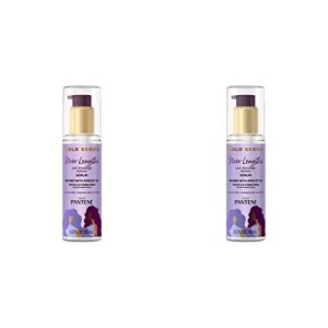 Pantene Gold Series New Lengths Anti-Breakage Defense Serum, Infused with Apricot Oil, Protects & Strengthens, for Natural, Textured, Curly, Coily Hair, Sulfate Free, 3 Fl Oz (Pack of 2)