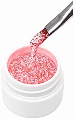 Luxury Multicolor Snowflake Nail Glue 5ml Thick Shiny Polish for Girls