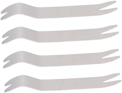 4pcs Stainless Steel Pry Board Car Tool Roof Snake Tool Carpenter Hand Puller Wrecking Bar Nail Remover Carpenter Tools Car Tools Paver Extractor Tool Metal Rubber Buckle