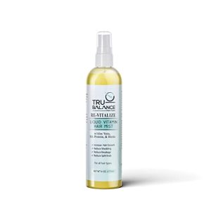 RE-Vitalize - Liquid Vitamin Hair Mist - Adds Shine, Prevents Breakage, Anti Frizz, & Repairs Damaged Hair - Leave in Conditioner Hair Spray w/Biotin & Keratin Hair Treatment - 6 oz