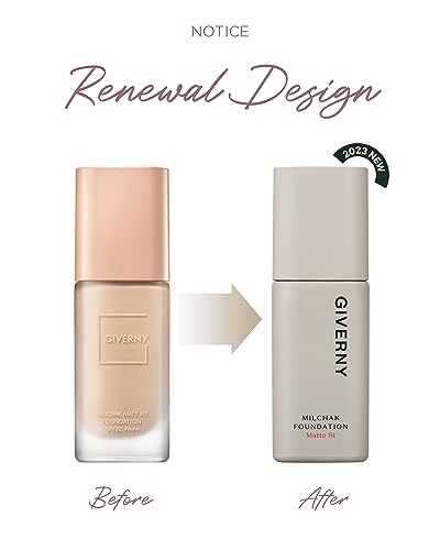 GIVERNY Light Beige Matte Foundation 30ml for Oily Skin Long-Lasting - Image 2