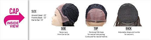 Sensationnel Human Hair Blend Lace Front Wig Dream Muse Series 3XL Swiss Silk Based Cloud 9 Matilda (1B) - Image 4