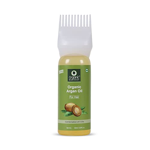 Organic Argan Hair Oil | For Men & Women | Cold-pressed Moroccan Argan Oil For Soft, Silky & Smooth Hair | 100% American Certified Organic | Sulphate & Paraben-free - 150ml - Image 6