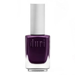 duri Nail Polish, 595 Absolute Intimacy, Deep Purple, Full Coverage, Glossy Finish, Fast Drying, 0.45 Fl Oz