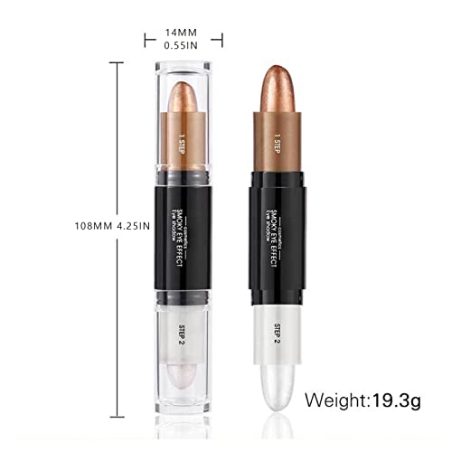 Eye Shadows for Eyes Double Ended Eyeshadow Stick Profile Stick Highlight Stick Eyeshadow Pen Creamy Eye Shadow Pencil And Eyeshadow For Eye Makeup Skeleton Makeup (E, One Size) - Image 6