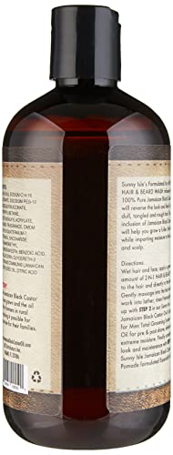 Sunny Isle Jamaican Black Castor Oil 8 oz Hair and Beard Wash for All Hair Types - Image 2