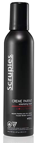 Scruples Creme Parfait Volumizing Foam - Rich & Weightless Styling Foam for Ultimate Smoothing Control, Hydration and Frizz-Free Hold - Alcohol-Free Volume Hair Mousse for Fine to Thick Hair (8.5 oz)