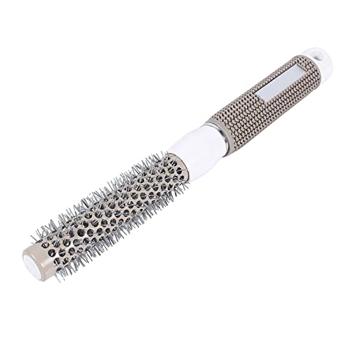 Ceramic Iron Round Styling Comb with Nylon Teeth, 19mm Diameter, Professional Salon Quality
