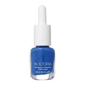 Nailtopia Bio-Sourced, Chip-Free Nail Lacquer - Fast Dry Nail Polish - Superfood-Infused - Natural Nail Polish - How Blue-Tiful - 0.41 oz