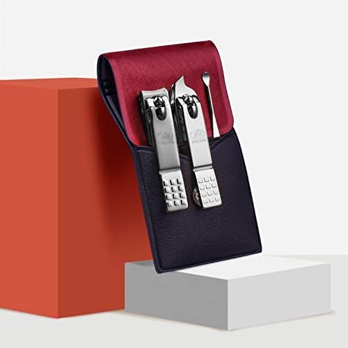 Manicure Kit Nail Clippers, Pedicure and Nail Tool Set Travel Manicure Tools 3 in 1 Stainless Steel Manicure Set Professional Nail Clippers Nail Care Nail Clippers Kit (Color : B) - Image 5