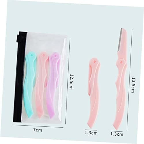 2 6pcs Facial Hair Remover Portable Eyebrow Trimmer Eyebrow Shaper Eyebrow Tweezer Eyebrow Shaping Tool Eyebrow Remover Exfoliating Dermaplaning Tool Miss Eyebrow Manual - Image 5