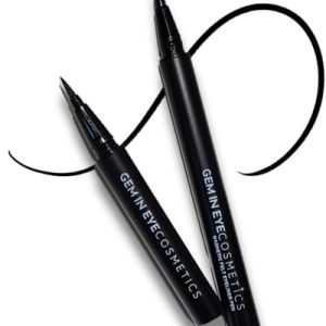 GEMIN EYE Cosmetics Magnetic Felt Eyeliner Pen | Ultra Black Color | Easy-Snap Formula | Deep Space Eyeliner | Hypoallergenic | Cruelty-Free
