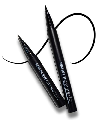 GEMIN EYE Cosmetics Magnetic Felt Eyeliner Pen | Ultra Black Color | Easy-Snap Formula | Deep Space Eyeliner | Hypoallergenic | Cruelty-Free