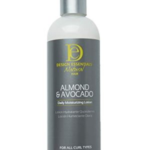 Design Essentials Almond & Avocado Daily Hair Moisturizing Lotion with Jojoba & Olive Oil, 12 Ounce