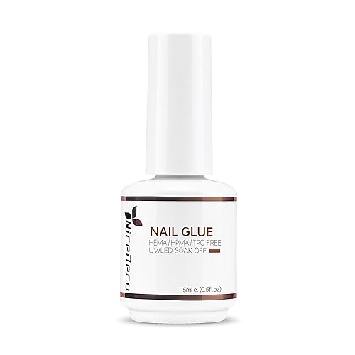 15ml Brush-On Gel Nail Glue for Acrylic False Tips LED Lamp Curing