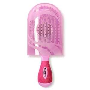 NuWay® U.S. Patented Vented TravelC® for All Hair Types is Hair Dryer Safe (Pink)