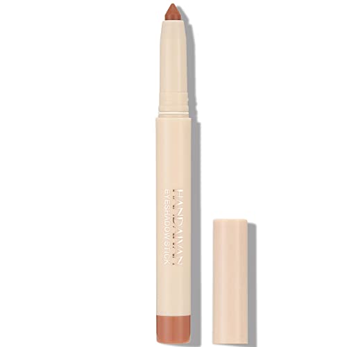 Eyeshadow Crayon,Matte & Shimmer Eyeshadow Stick,Waterproof Eye Shadow Pencil With Sharpener,Eye Brightener Stick,Glitter Eyeliner Pen,Long Lasting buildable Neutral Eye Makeup,02 Matte