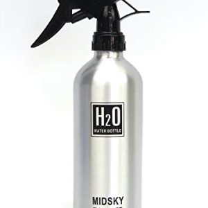 500ML Aluminum Hairdressing Spray Water Bottle Silver