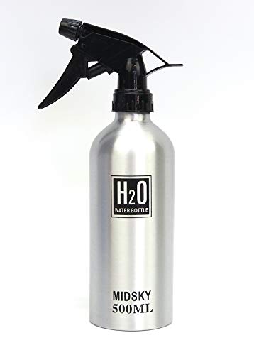 500ML Aluminum Hairdressing Spray Water Bottle Silver