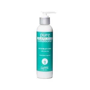 CurlMix Organic Grape Seed Conditioner for Curly Hair, Watermelon Fragrance - Softens & Defines Kinky, Coily, 4C & Natural Hair, Handmade Conditioner for Natural Hair, Paraben Free, Sulfate Free - 8oz