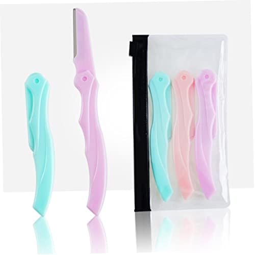 2 6pcs Facial Hair Remover Portable Eyebrow Trimmer Eyebrow Shaper Eyebrow Tweezer Eyebrow Shaping Tool Eyebrow Remover Exfoliating Dermaplaning Tool Miss Eyebrow Manual - Image 4
