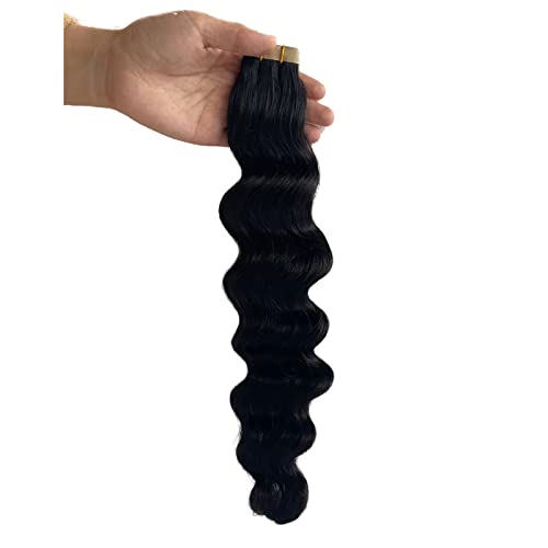 Remy Human Hair Loose Wave Tape In Extensions 16 Inch 50g 20 Piece Set - Image 8