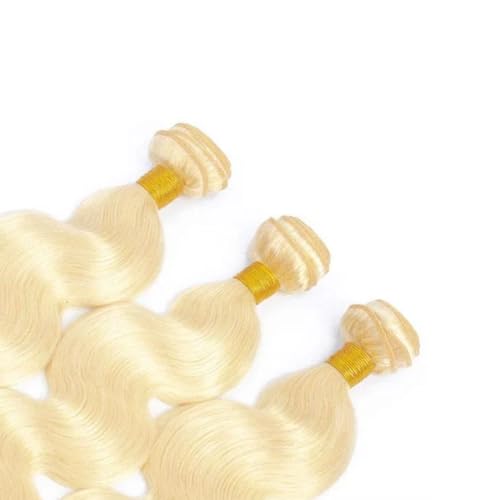 Color #613 Human Hair Bundles #613 Blonde Body Wave Bundles 20 22 24 inch Double Weft Brazilian Hair Weave Honey Blonde Bundles 8A Grade Unprocessed Virgin Hair Weave Extensions - Image 5