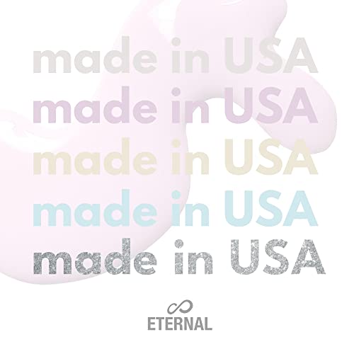 Eternal Light Blue Nail Polish Set for Women (CLASSY SPARKLY) - Glitter Nail Polish Set for Girls - Lasting & Fast Dry Light Nude Nail Polish for Home DIY Mani Pedi - Made in USA, 13.5mL (Set of 5) - Image 3