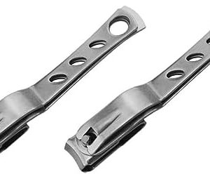 2pcs 360 Rotating Nail Clipper Pedicure Tool Tough Nail Clippers Nail File Clippers toenail Scissor Mens toenail Clipper fingernail Clipper Metal kit Man Stainless Steel