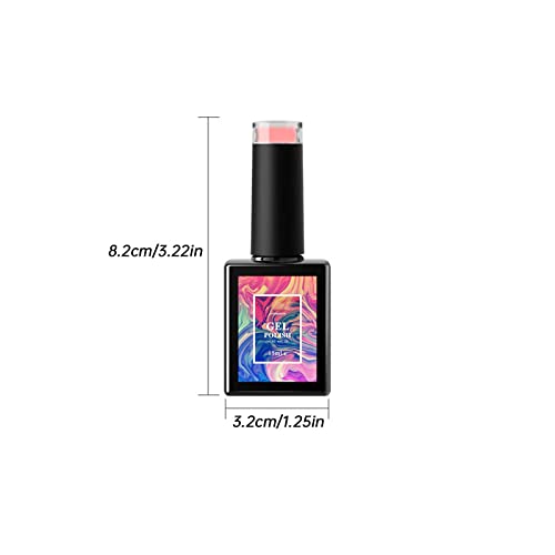 Gel Nail Polish Manicure Gifts Neutral Nude Glitter Finger Nail Polish Long-lasting Chip-Resistant Quick Dry Colorful Jelly Gel Polish Nail Art Manicure Spring Birthday Gift Sales Clearance - Image 3