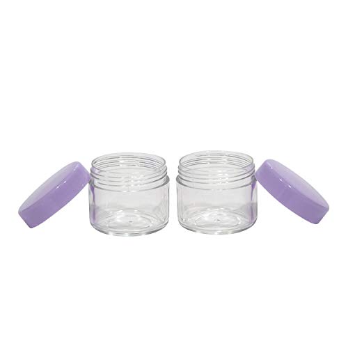 Houseables 20 Gram Jar, 20 ML Jar, 12 pcs, Multicolor, BPA Free, Cosmetic Sample Empty Container, Plastic, Round Pot Screw Cap Lid, Small Tiny 20g Bottle, for Make Up, Eye Shadow, Nails, Powder, Gems - Image 9